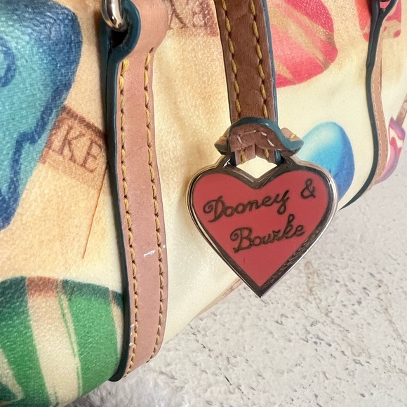 VNTG‎ Dooney Bourke Ice Cream Bars Popsicle Signature Barrel Satchel Bag Purse - Picture 4 of 16